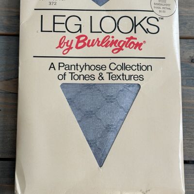 Burlington Leg Looks Crystal Cameo Lace Steel Sandalfoot Control Top Pantyhose